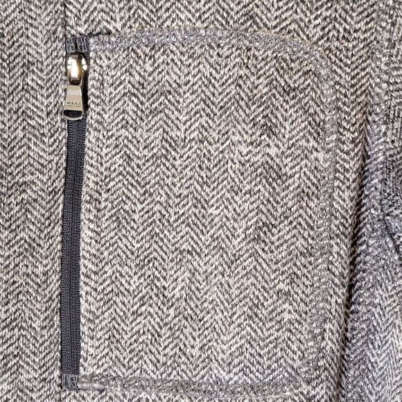 Marc New York Herringbone Zip Front Jacket Womens M Becket Fleece Lined Pockets - Picture 6 of 12
